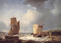 Hulk, Abraham - Fisherfolk and Ships by the Coast